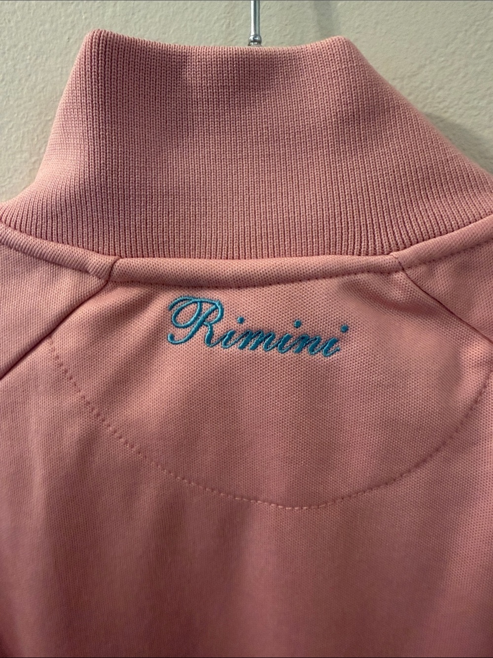 Ellesse Pink Zip-Up Track Jacket with Light Blue Stripes - Picture 8 of 9